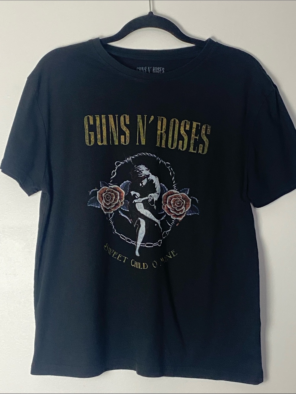 Black Graphic Band Tee - Guns n Roses Sweet Child O' Mine Sz L